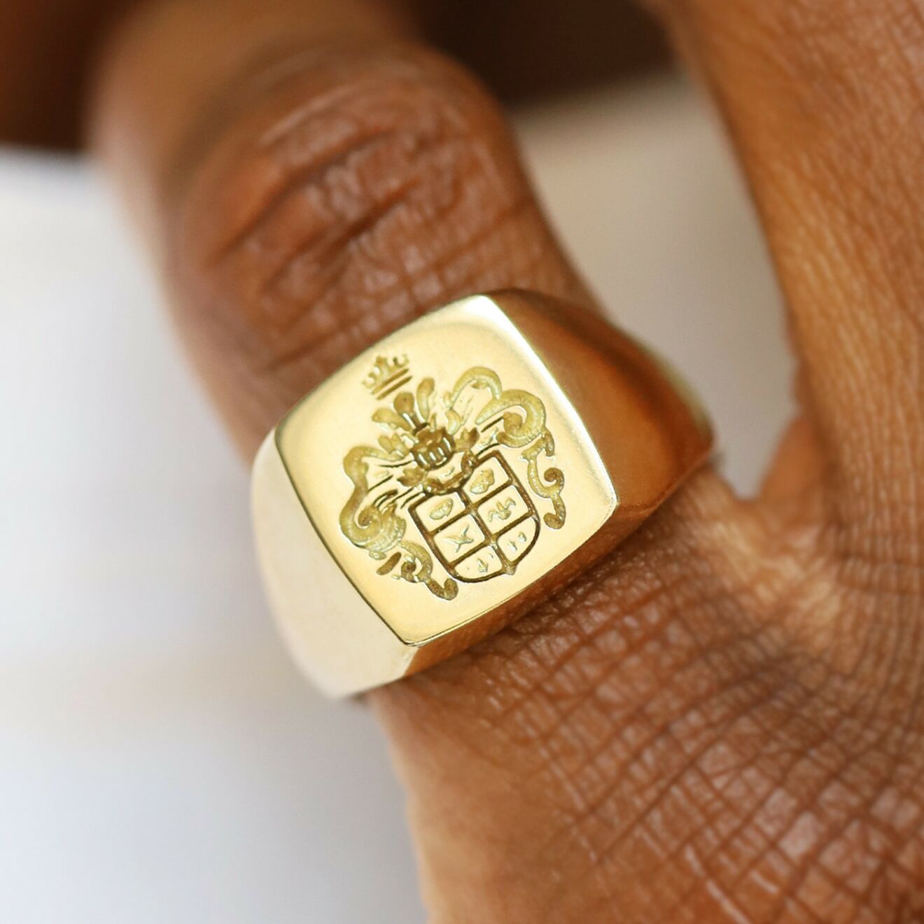bague homme or