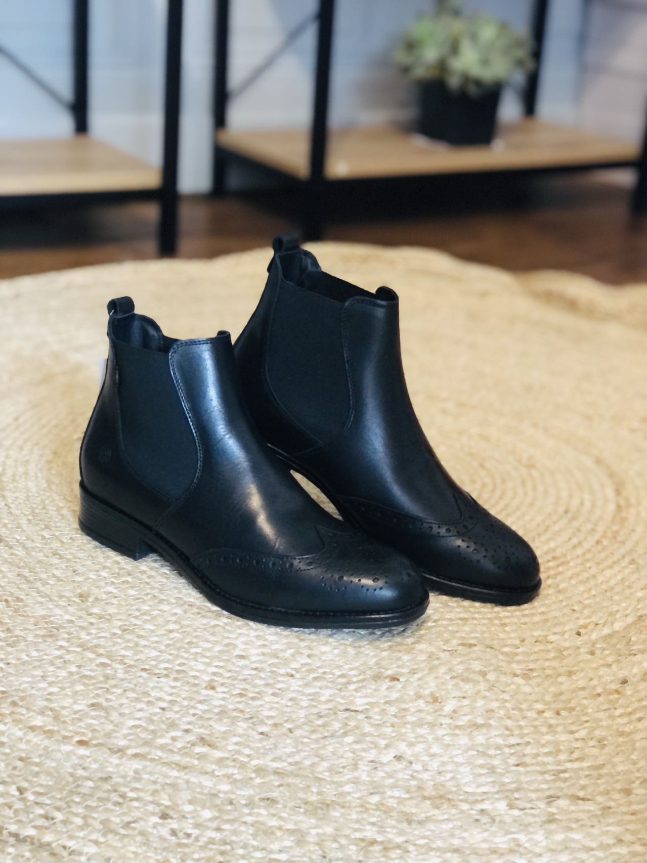 bottines cuir femme